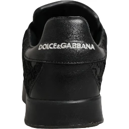 Black Floral Lace Low Top Sneakers Shoes