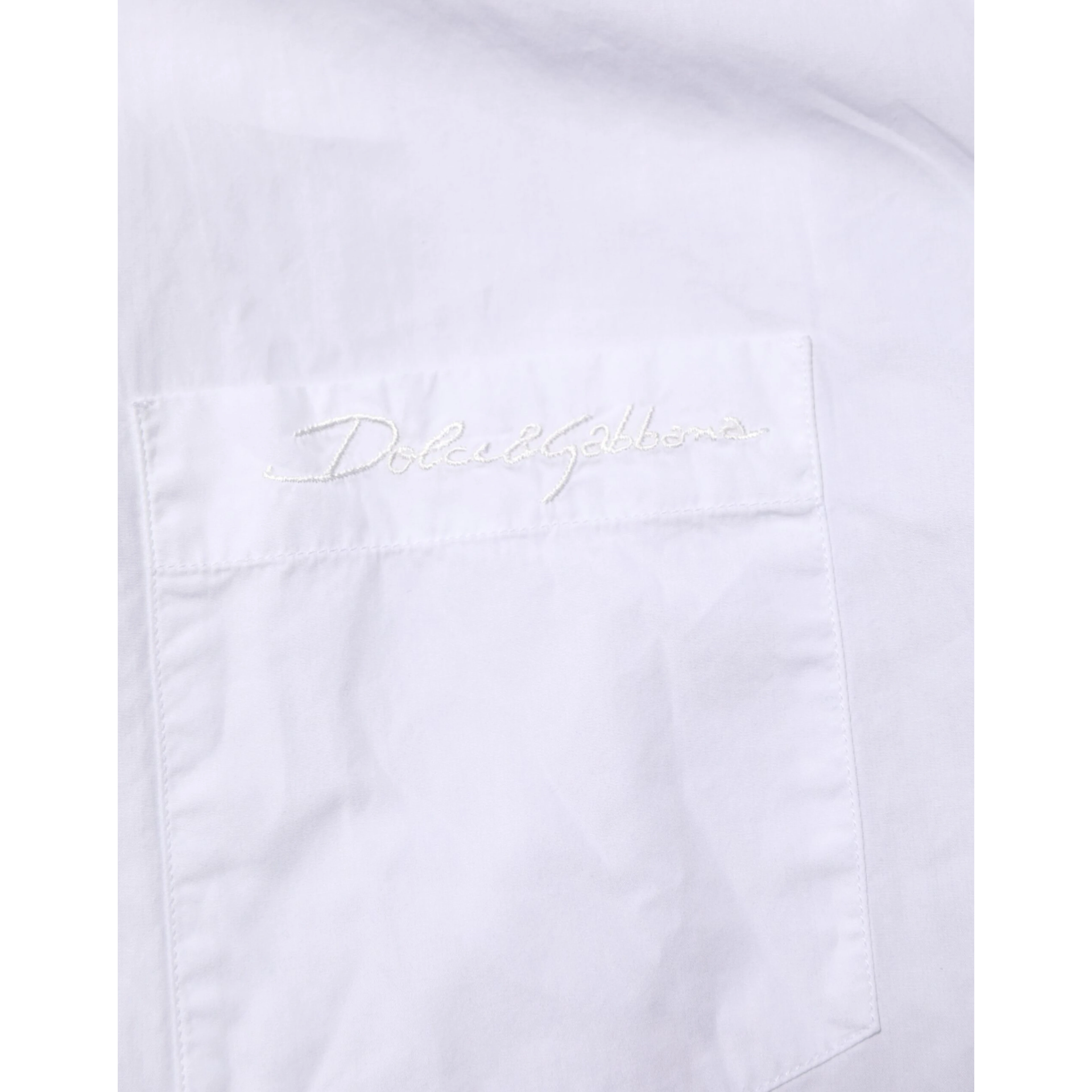White Cotton Collared Men GOLD Dress Shirt