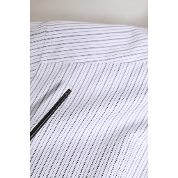 White Stripes Cotton Men GOLD Dress Shirt