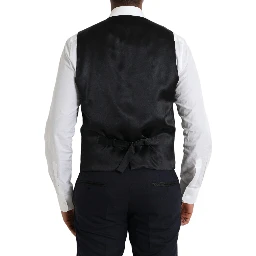 Blue Wool MARTINI 1 Button Men 3 Piece Suit