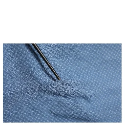 Blue Cotton Slim Fit Collared Long Sleeve Casual Shirt