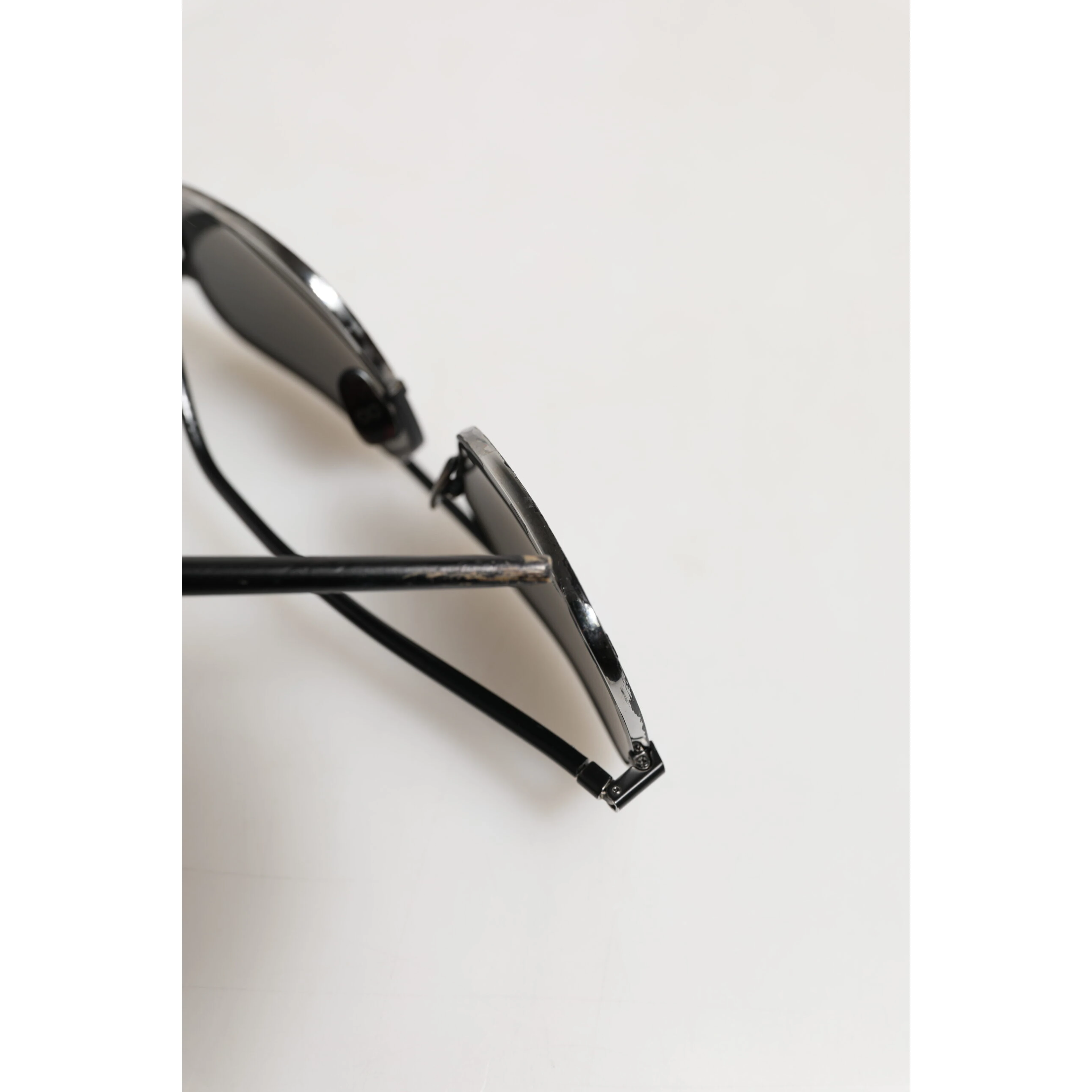 Black Metal Frame Square Lenses Shades Eyewear Sunglasses