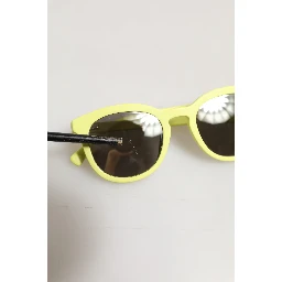 DG4324 Yellow Framed Mirrored Lenses Eyewear Sunglasses