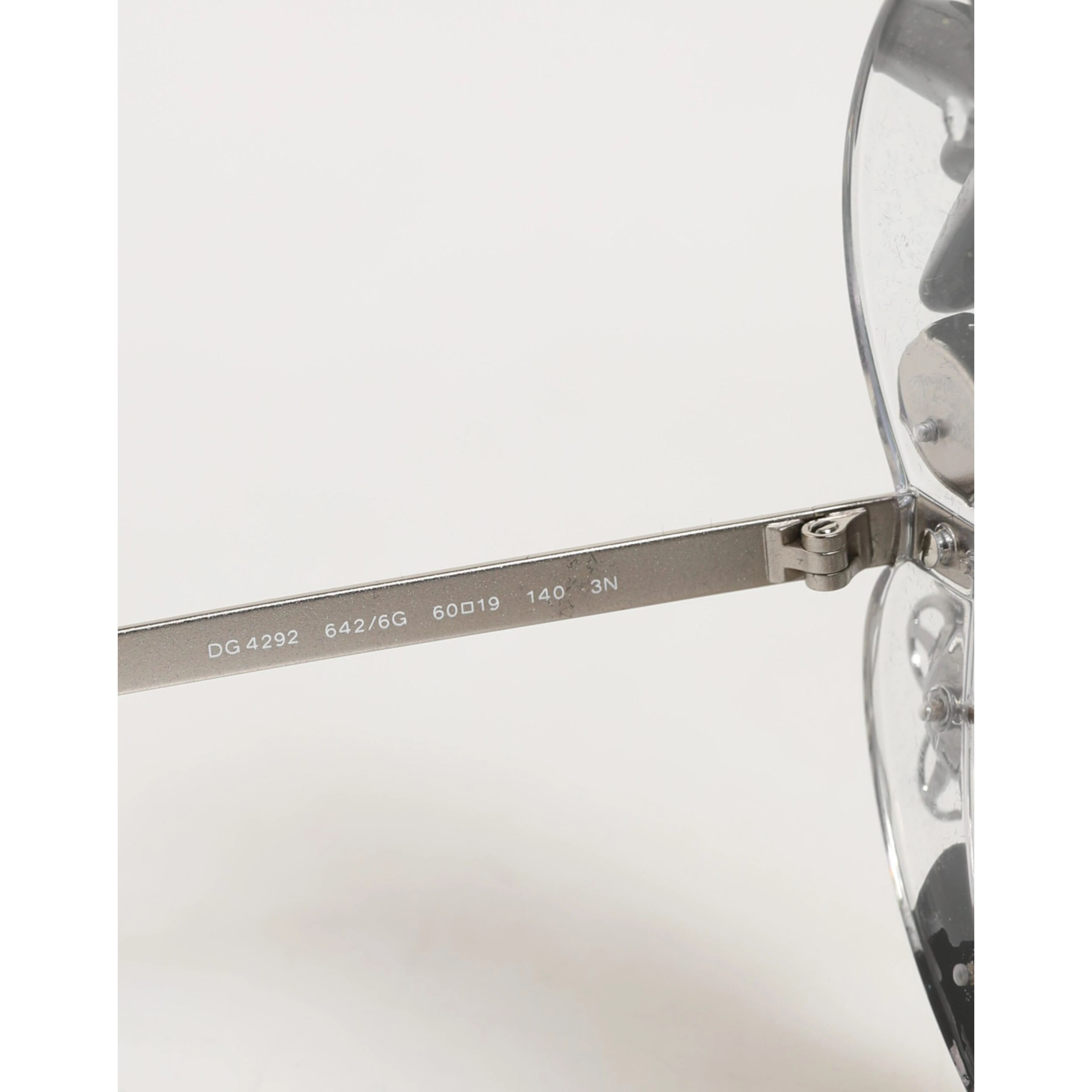 Transparent DG4292 Round Crystal Flowers Sunglasses