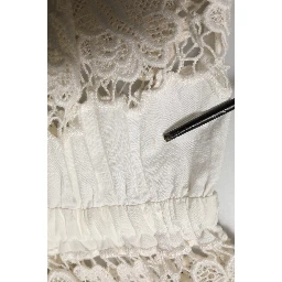 White Poplin Openwork Embroidery Tank Top