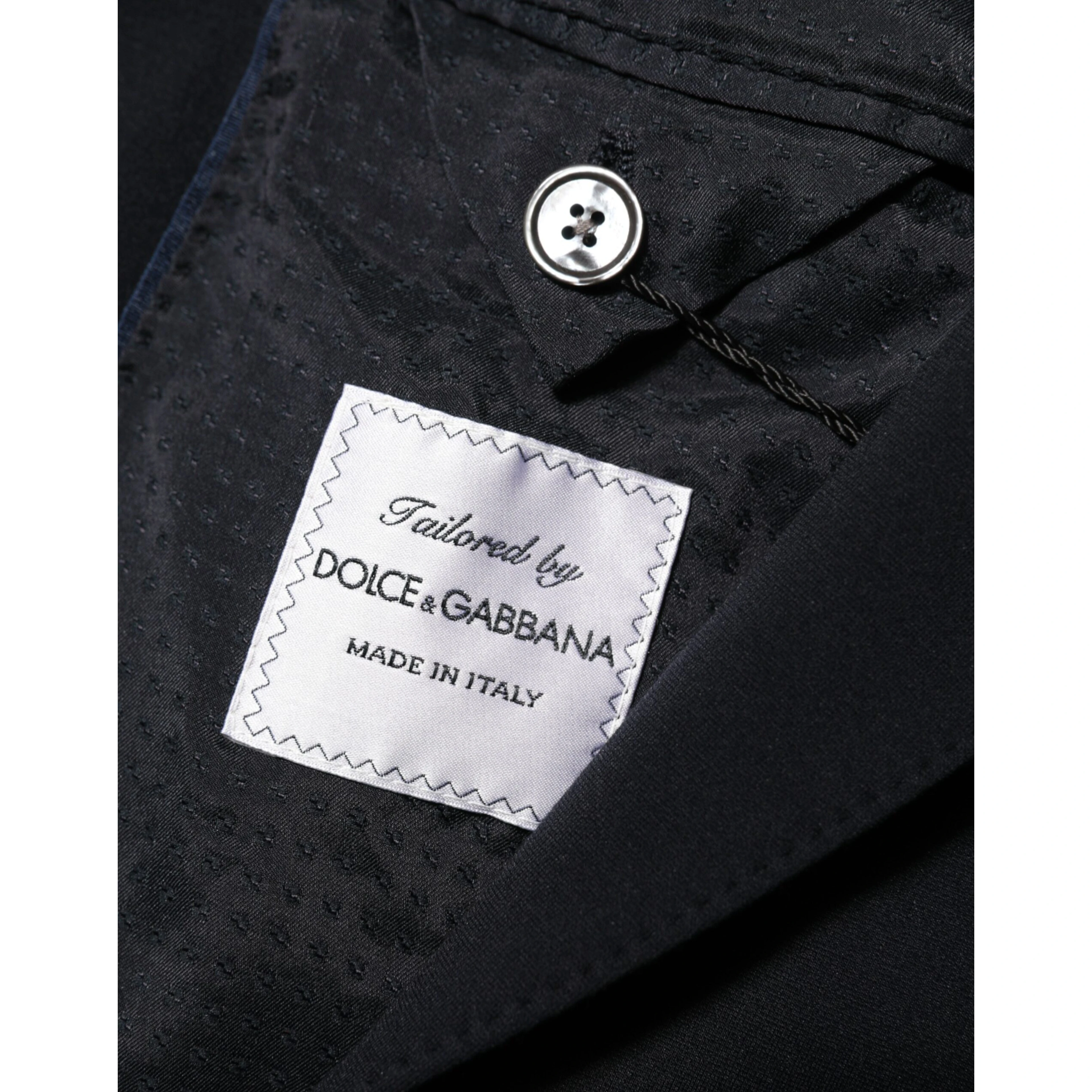 Black Viscose 2 Buttons Suit Jacket Blazer