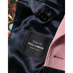 Multicolor Patchwork Single Breasted Jacket Blazer