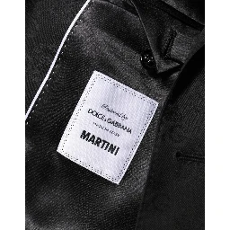 Black MARTINI 2 Buttons Suit Jacket Blazer