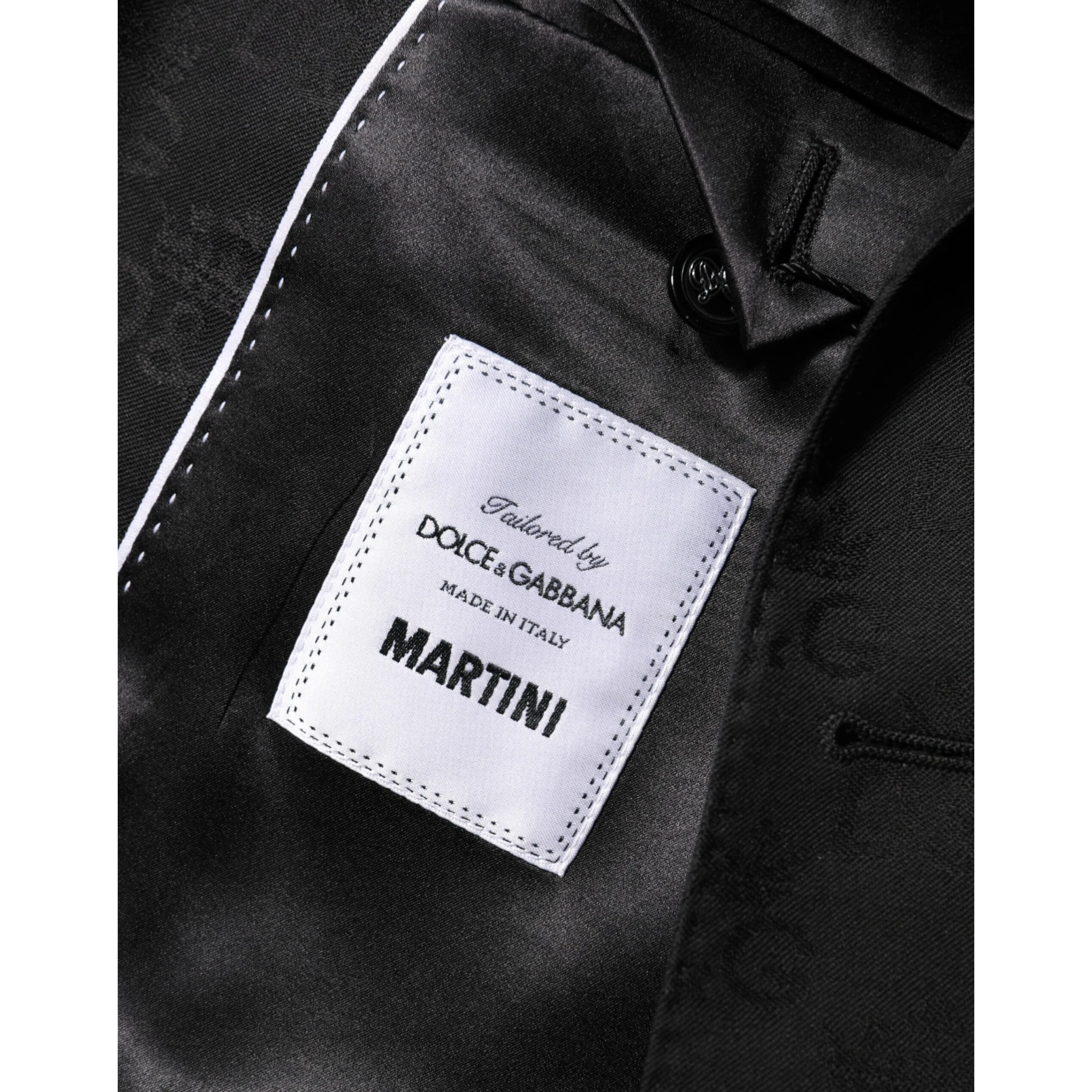 Black MARTINI 2 Buttons Suit Jacket Blazer
