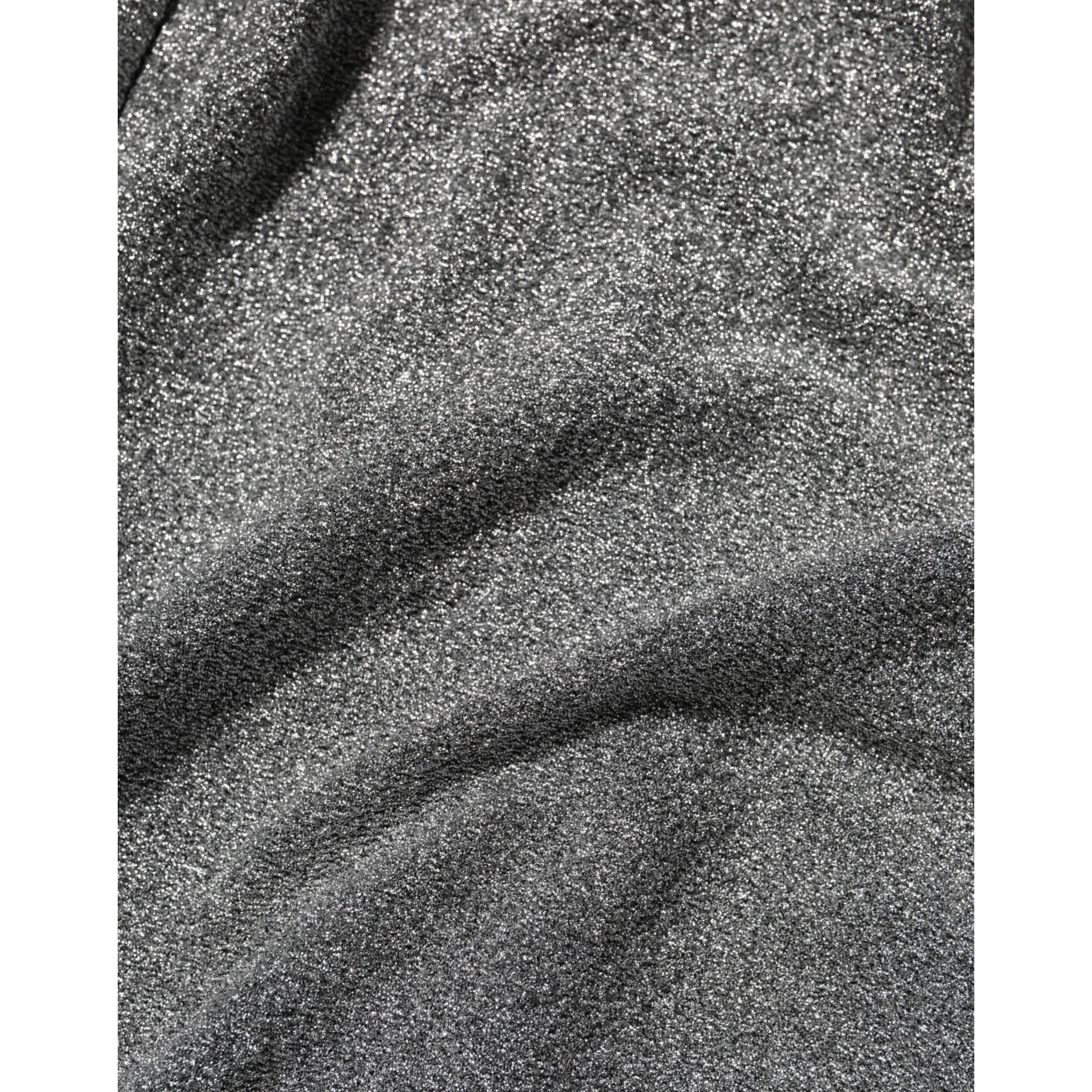 Gray Nylon Bodycon Sheath Long Sleeves Dress