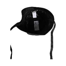 Black PVC Wide Brim Men Bucket Capello Hat