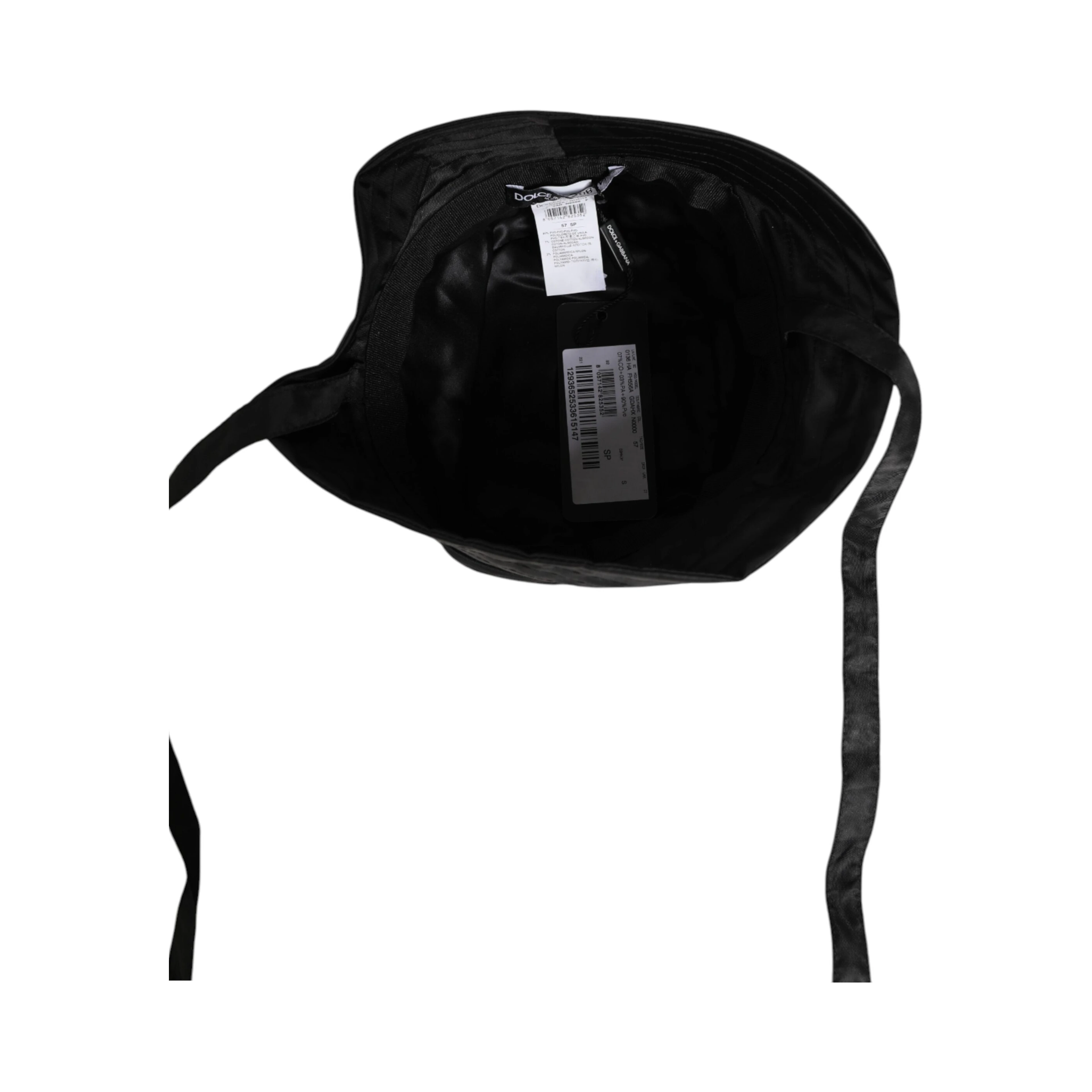 Black PVC Wide Brim Men Bucket Capello Hat