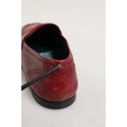 Red Leather Slip On Dress Men Loafers Shoes