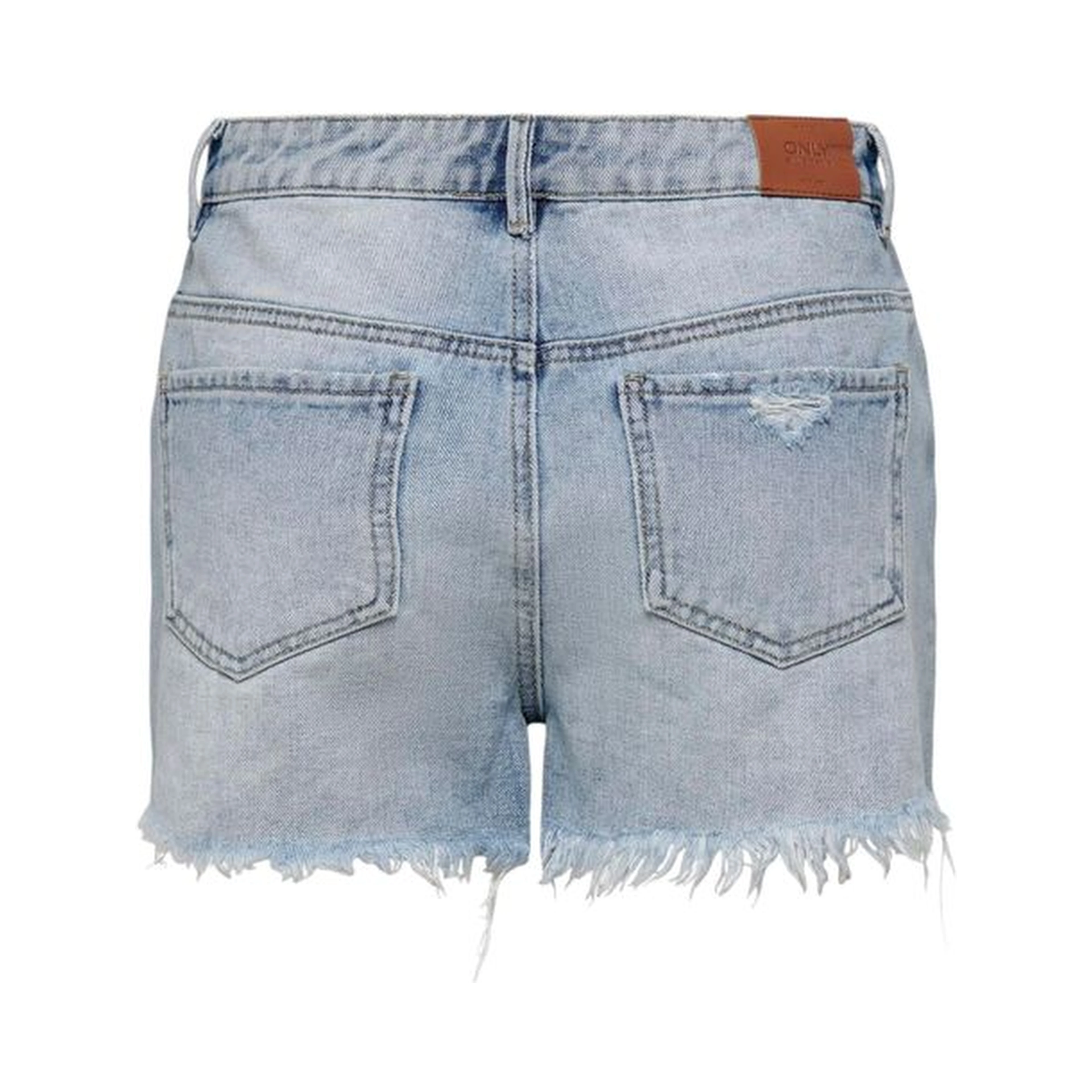 Light Blue Cotton Shorts