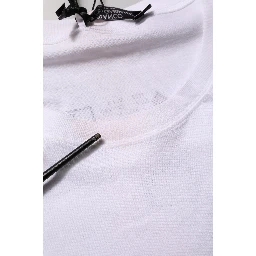 White Angel Print Cotton Men Crew Neck T-shirt