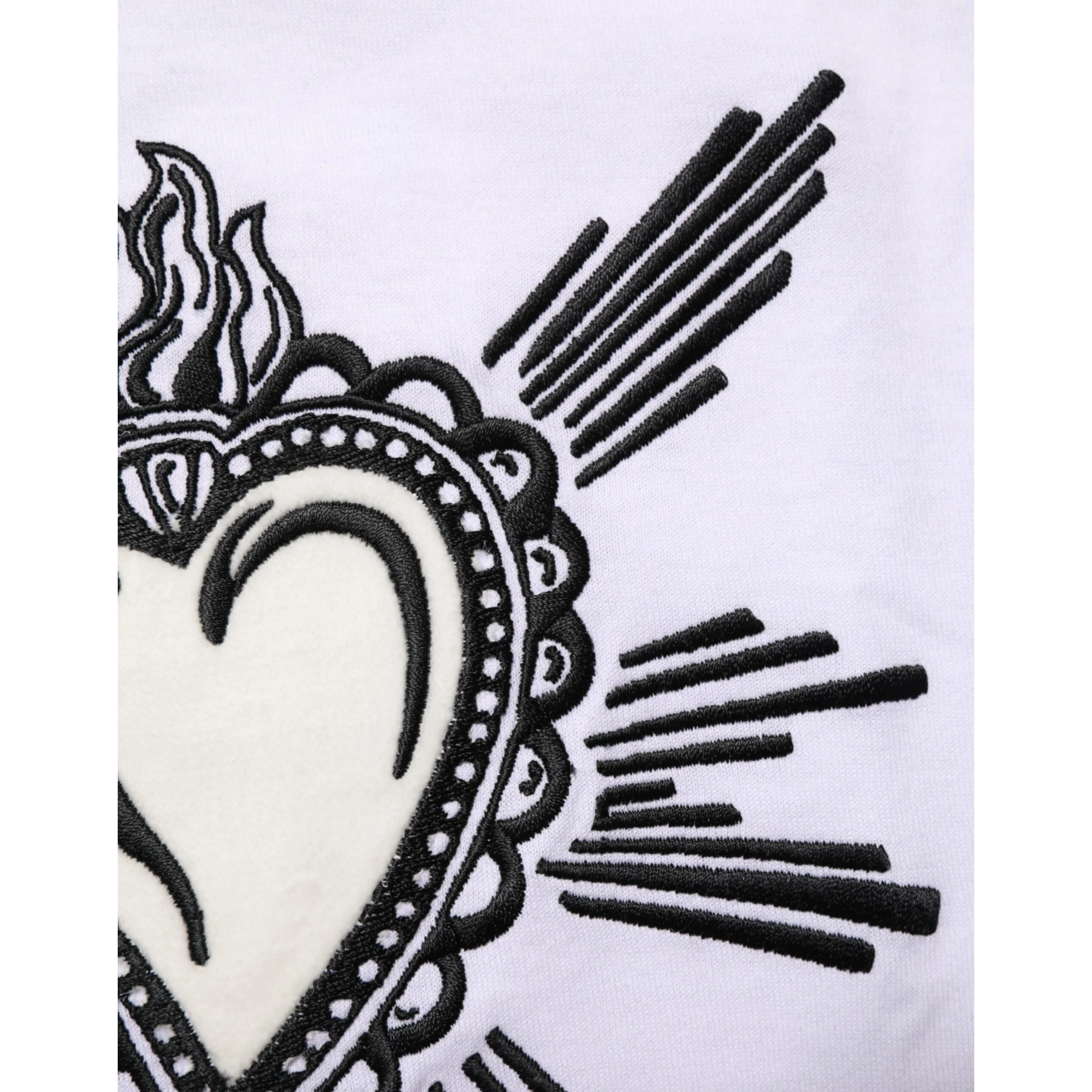 White Sacred Heart Short Sleeve Men T-shirt