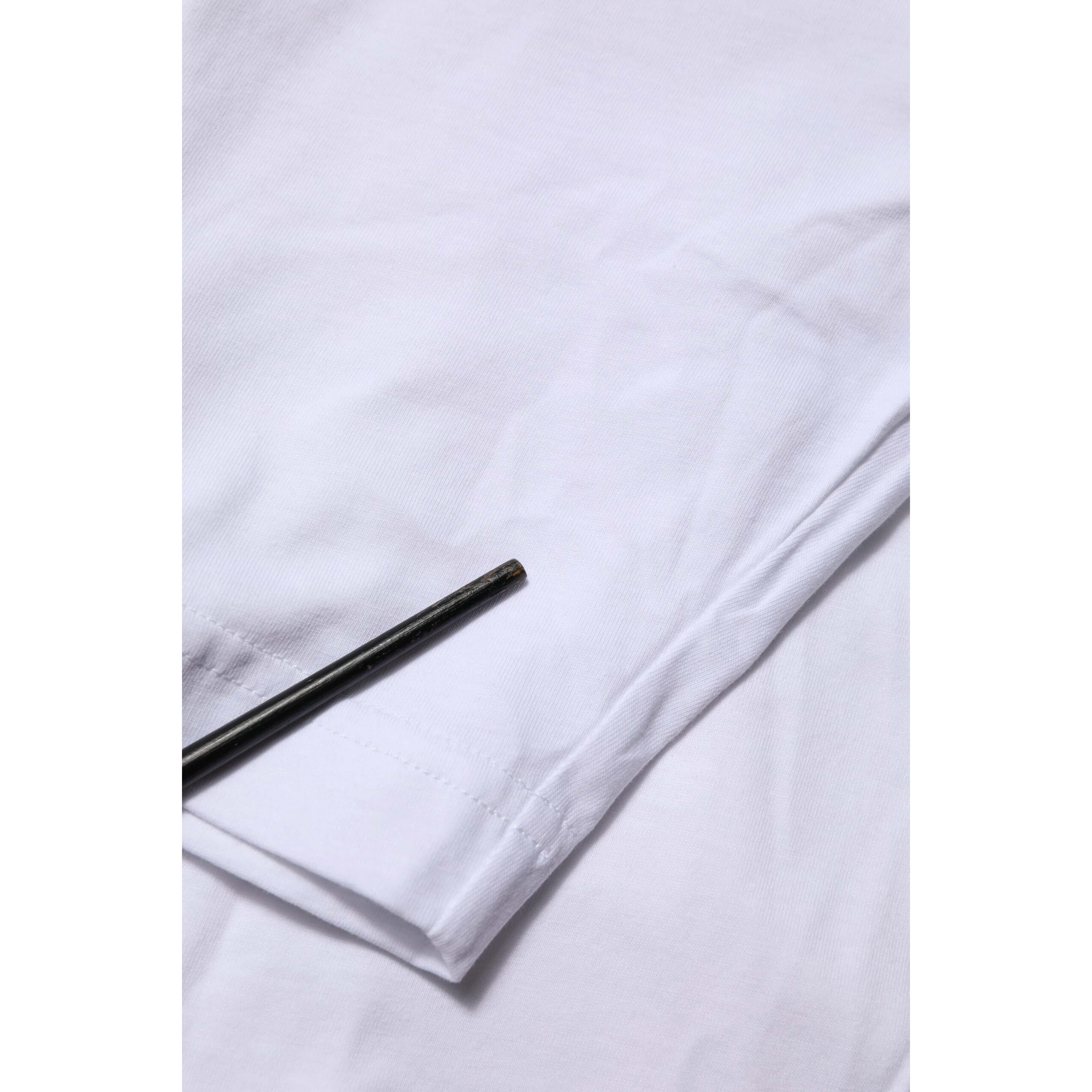 White Graphic Print Cotton Crew Neck T-shirt