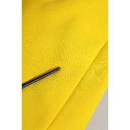 Yellow Polyester Sleeveless Sheath Midi Dress