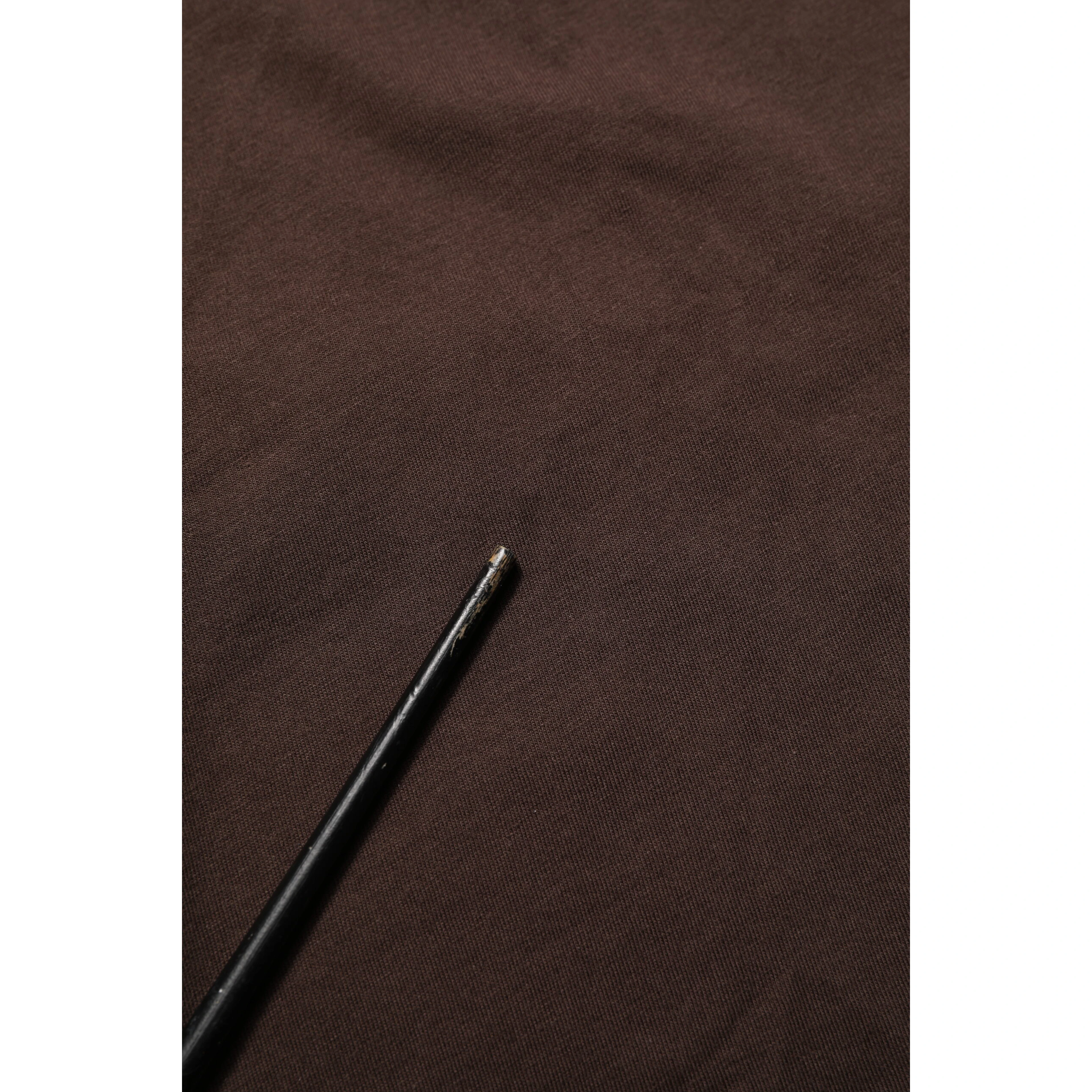 Brown Coin Laurel Print Men Crew Neck T-shirt