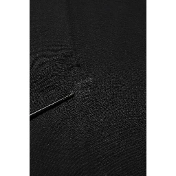 Black Logo Print Cotton Men Crew Neck T-shirt