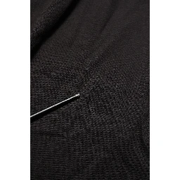 Black Logo Print Cotton Men Crew Neck T-shirt