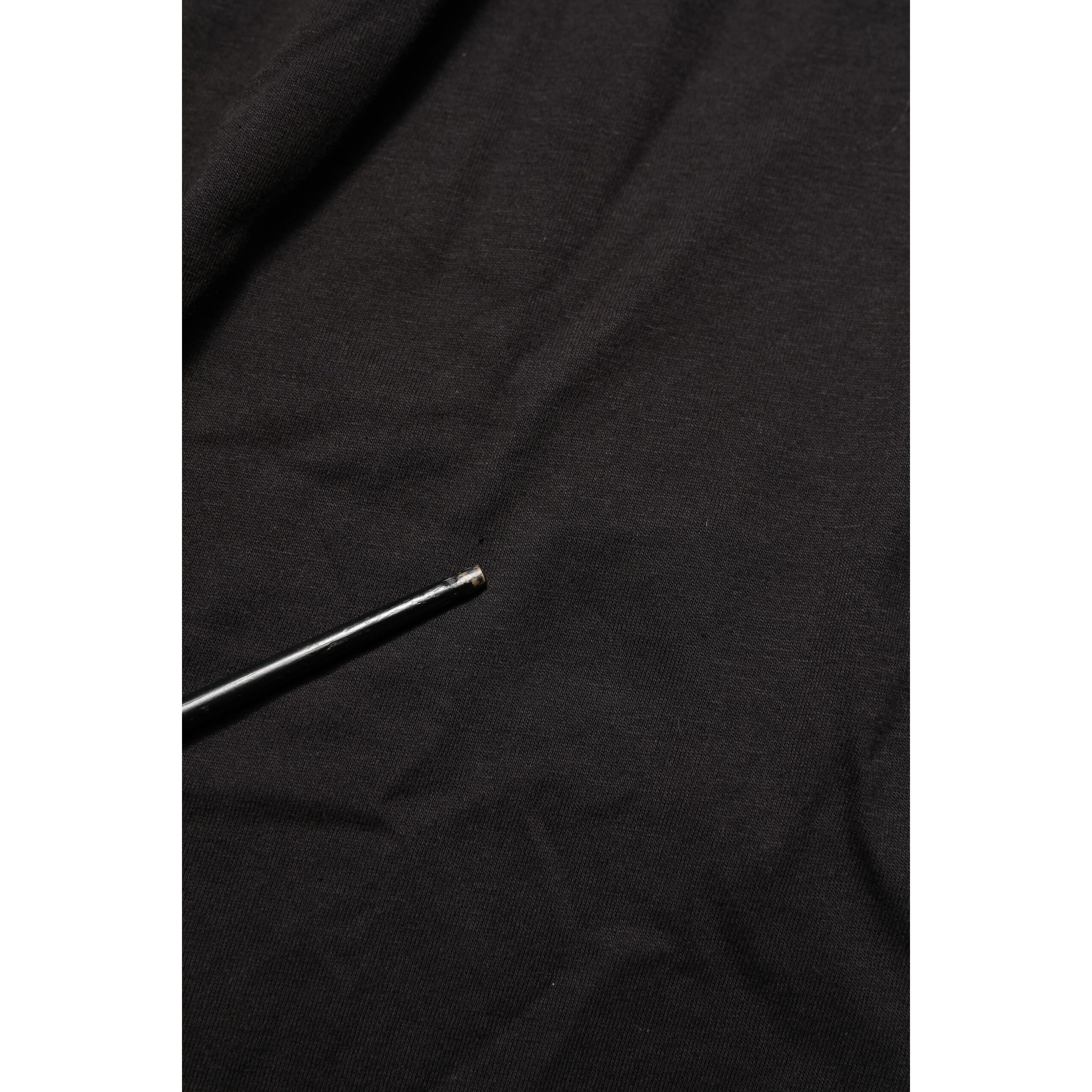 Black Logo Print Cotton Men Crew Neck T-shirt