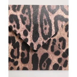 Multicolor Leopard Print Envelope Paper Post Card Holder