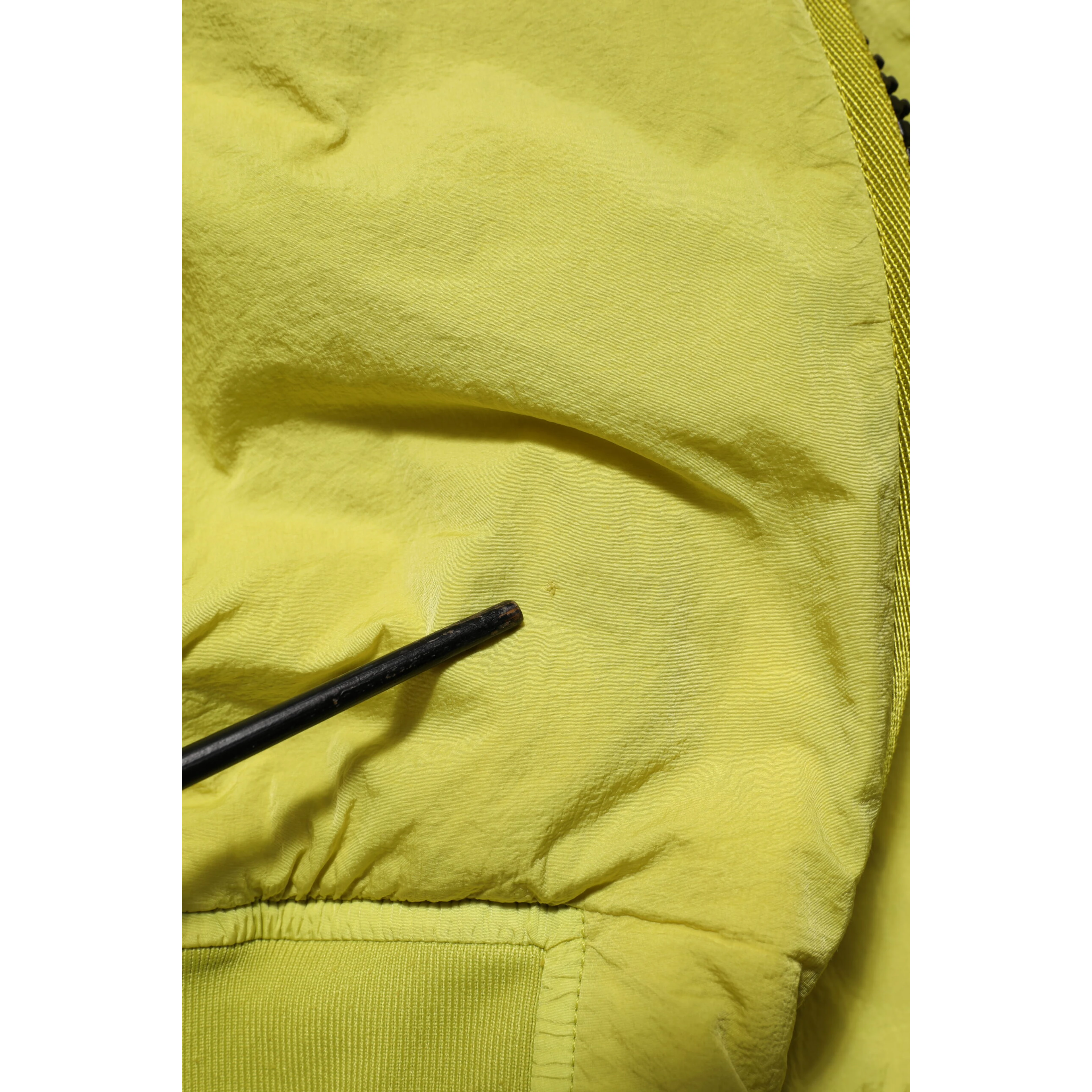 Yellow Polyamide Zipper Bomber Women’s Jacket