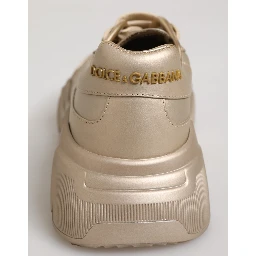 Gold Leather Daymaster Women Sneaker Shoes