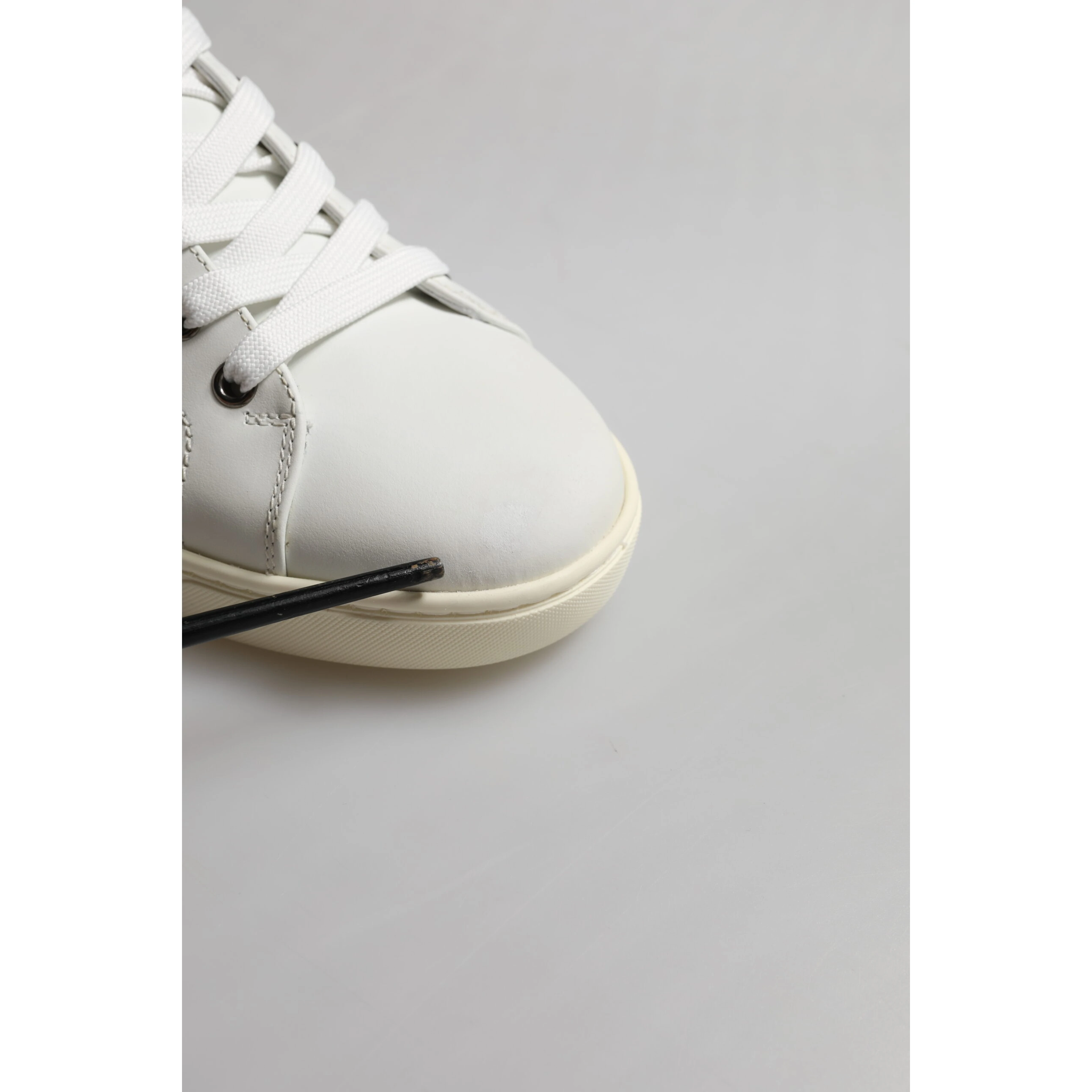 White Silver Sacred Heart Men Sneakers Shoes