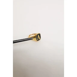 Gold Tone Brass JAZZ Letter Set 4 Pieces Adjustable Ring