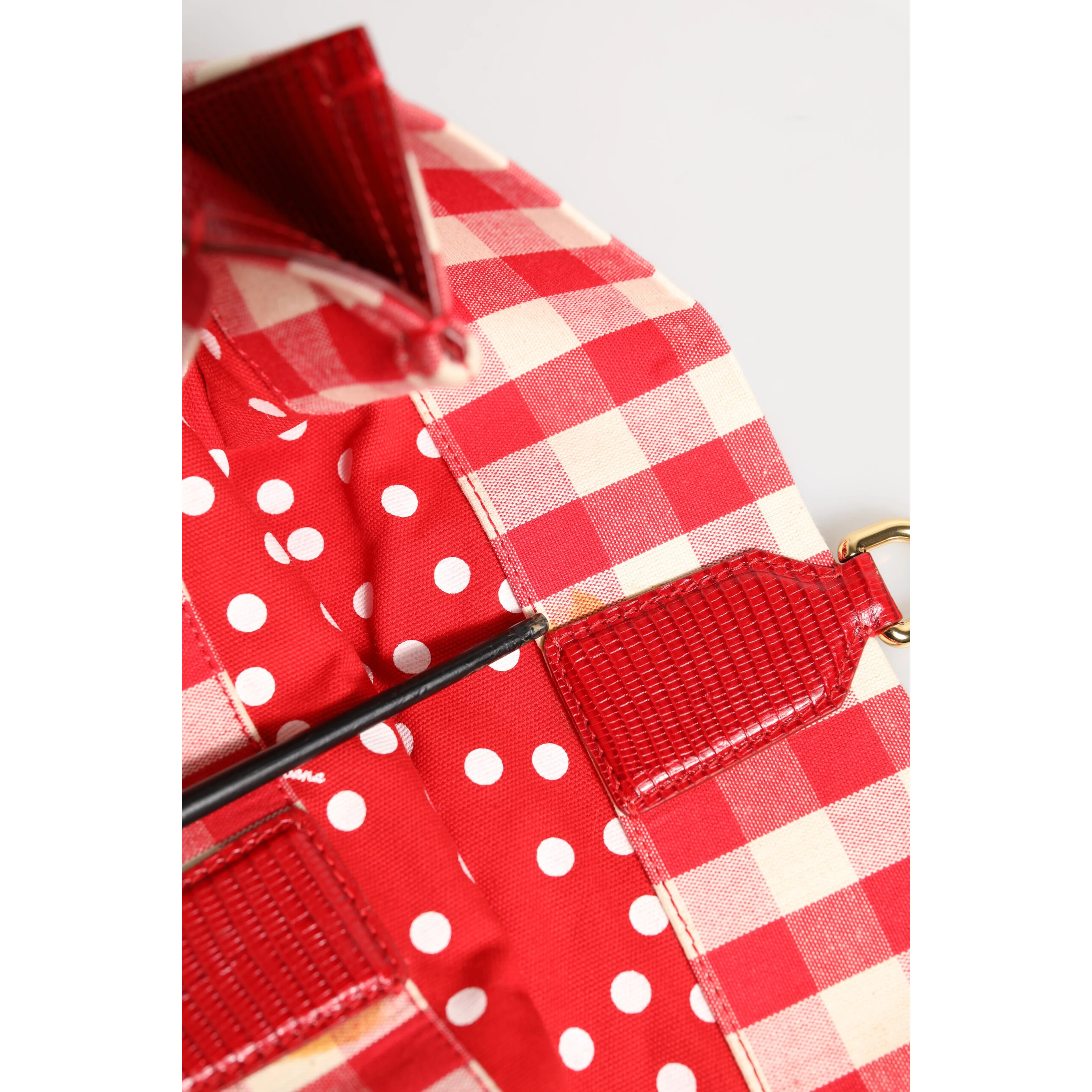Red I Love Pizza Rhinestone Embellished Tote Bag
