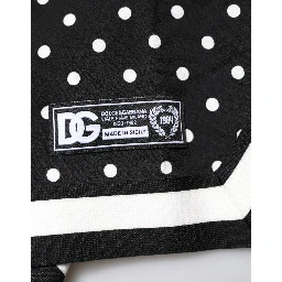 Black Polka Dot Short Sleeves Collared Polo T-shirt