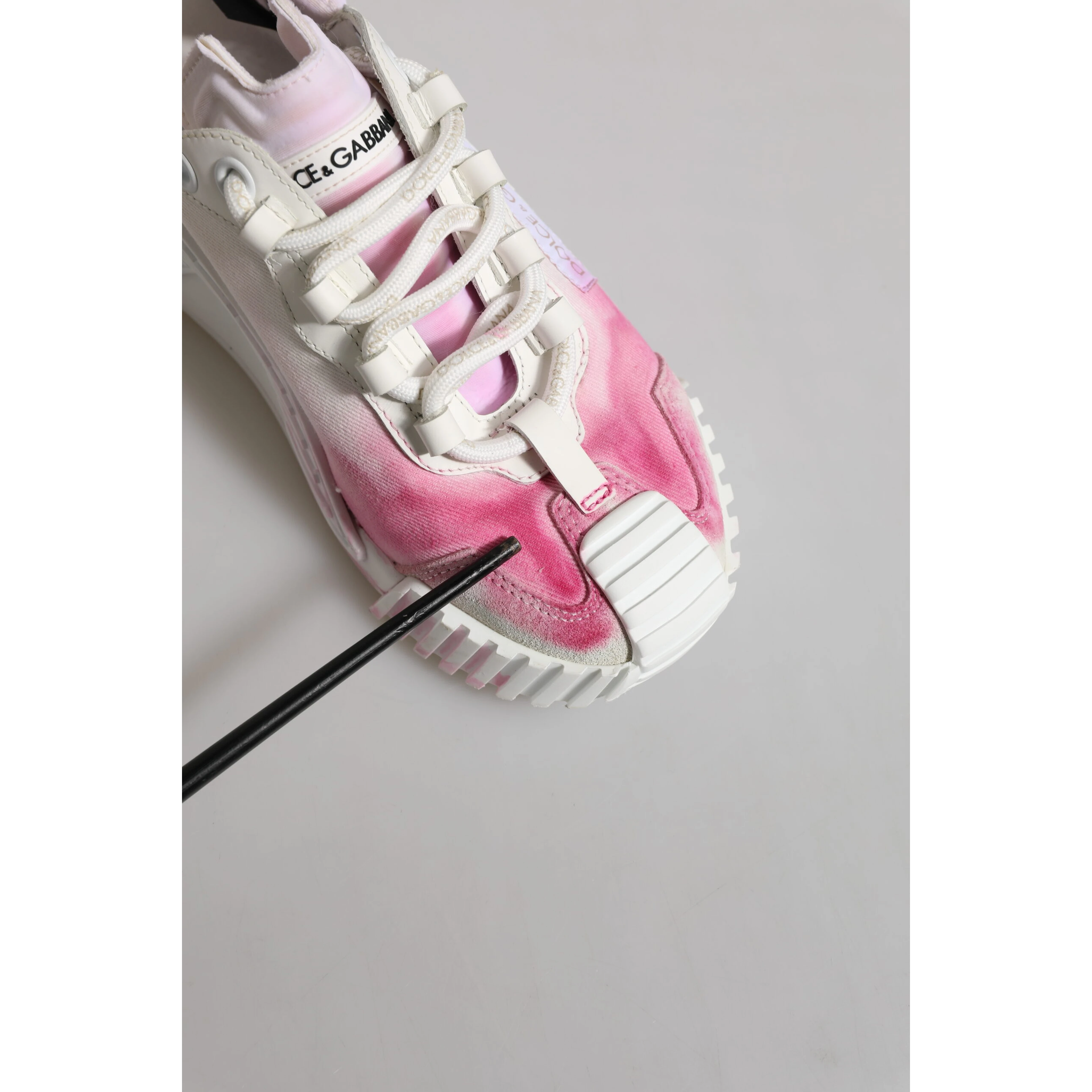 White NS1 Lace Up Low Top Sneakers Shoes