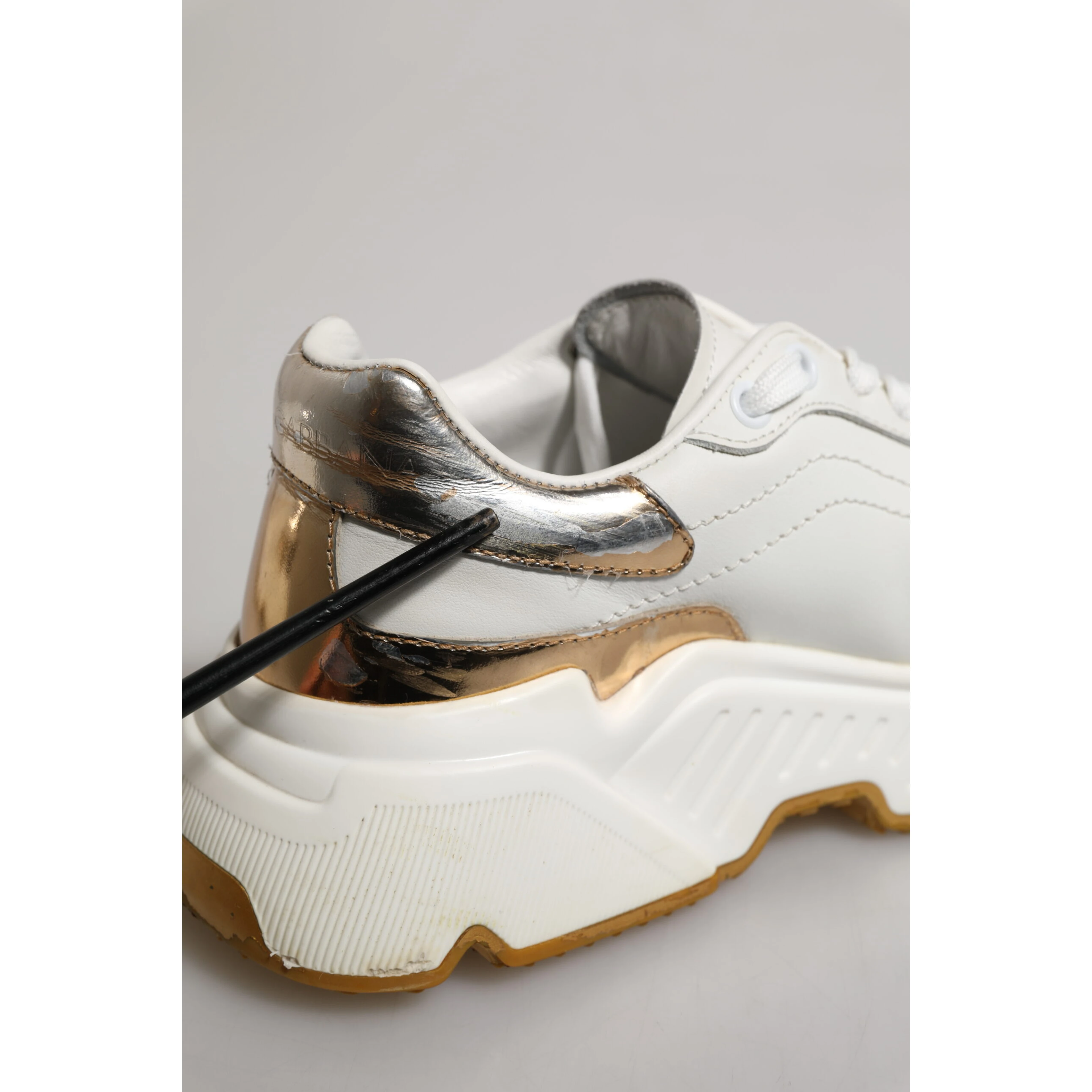 White Gold Daymaster Low Top Sneakers Shoes