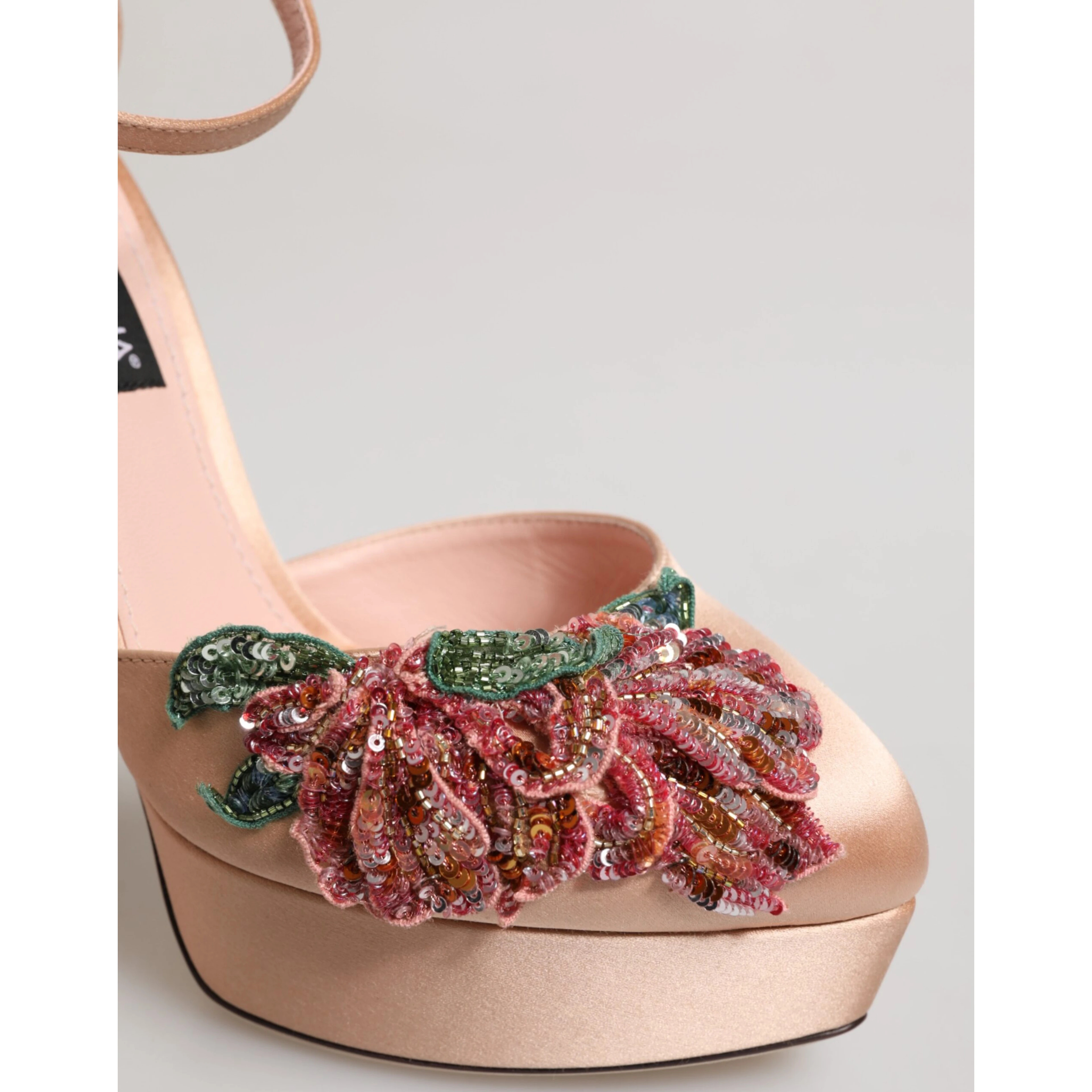 Pink Block Heels Ankle Strap Sandals Shoes