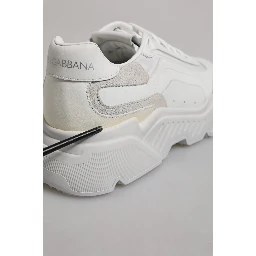 White Leather Daymaster Low Top Sneakers Shoes