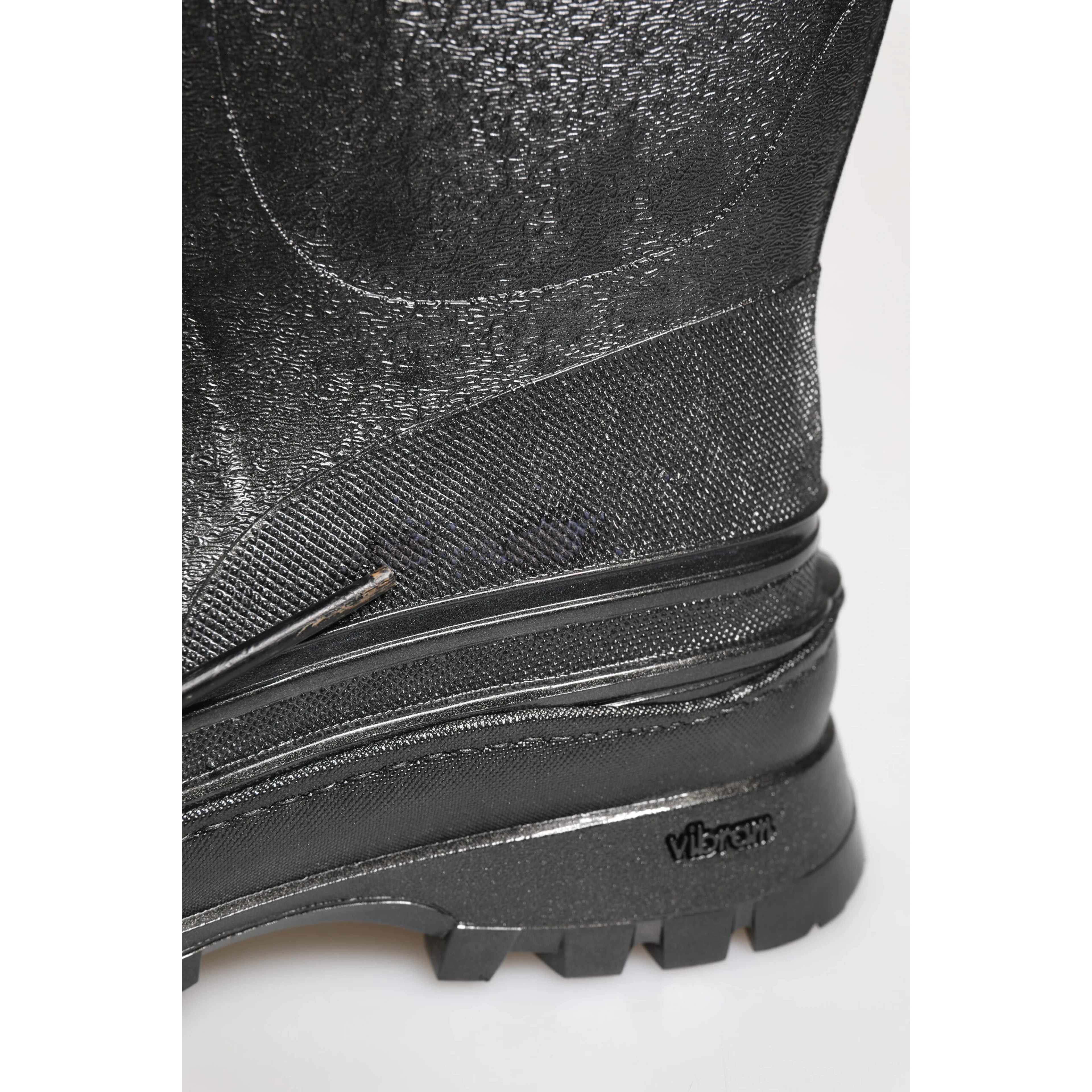 Metallic Gray Pull On Rain Boots Shoes
