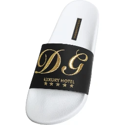 White Black Leather Sandals Beachwear Shoes
