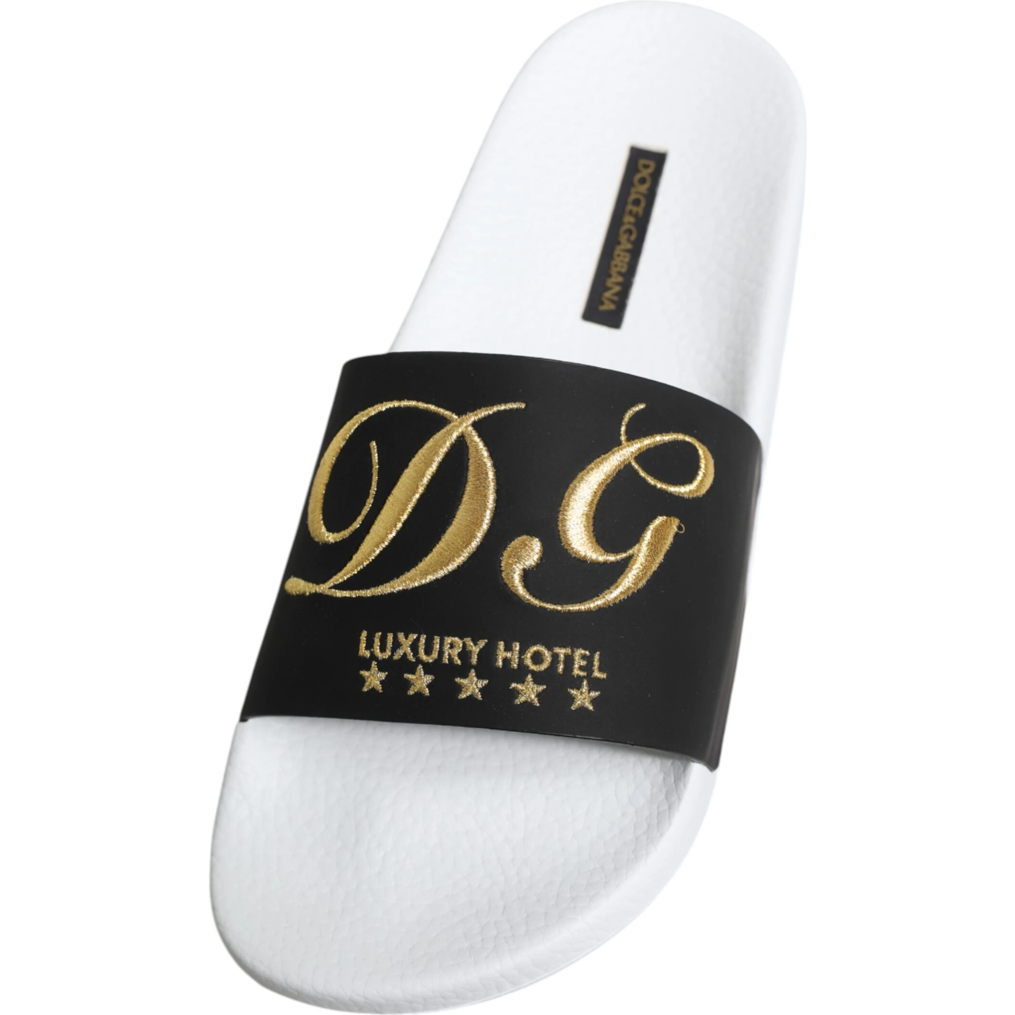 White Black Leather Sandals Beachwear Shoes