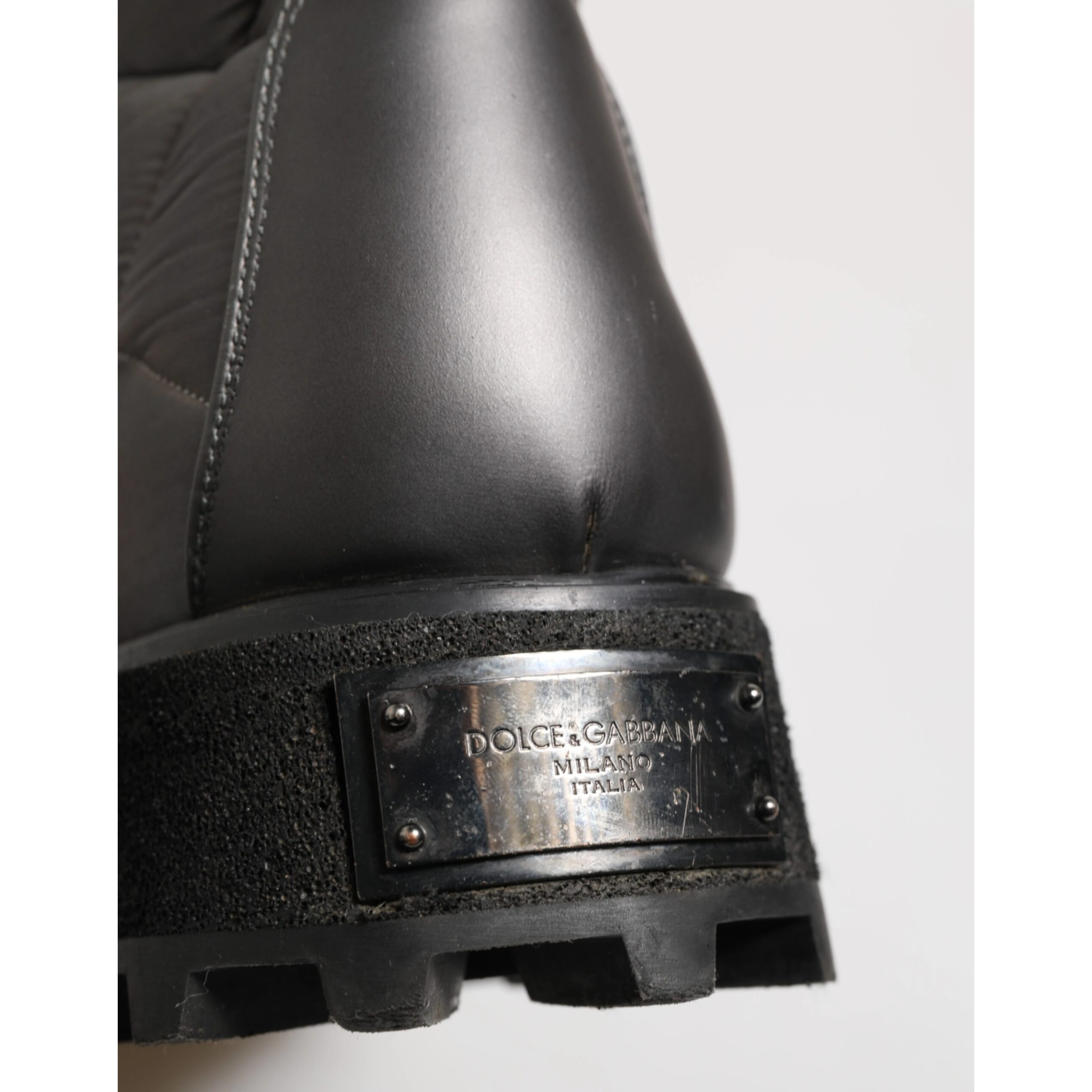 Silver Padded Mid Calf Lace Up Boots Shoes