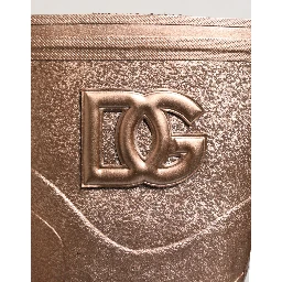Metallic Gold Pull On Rain Boots Shoes