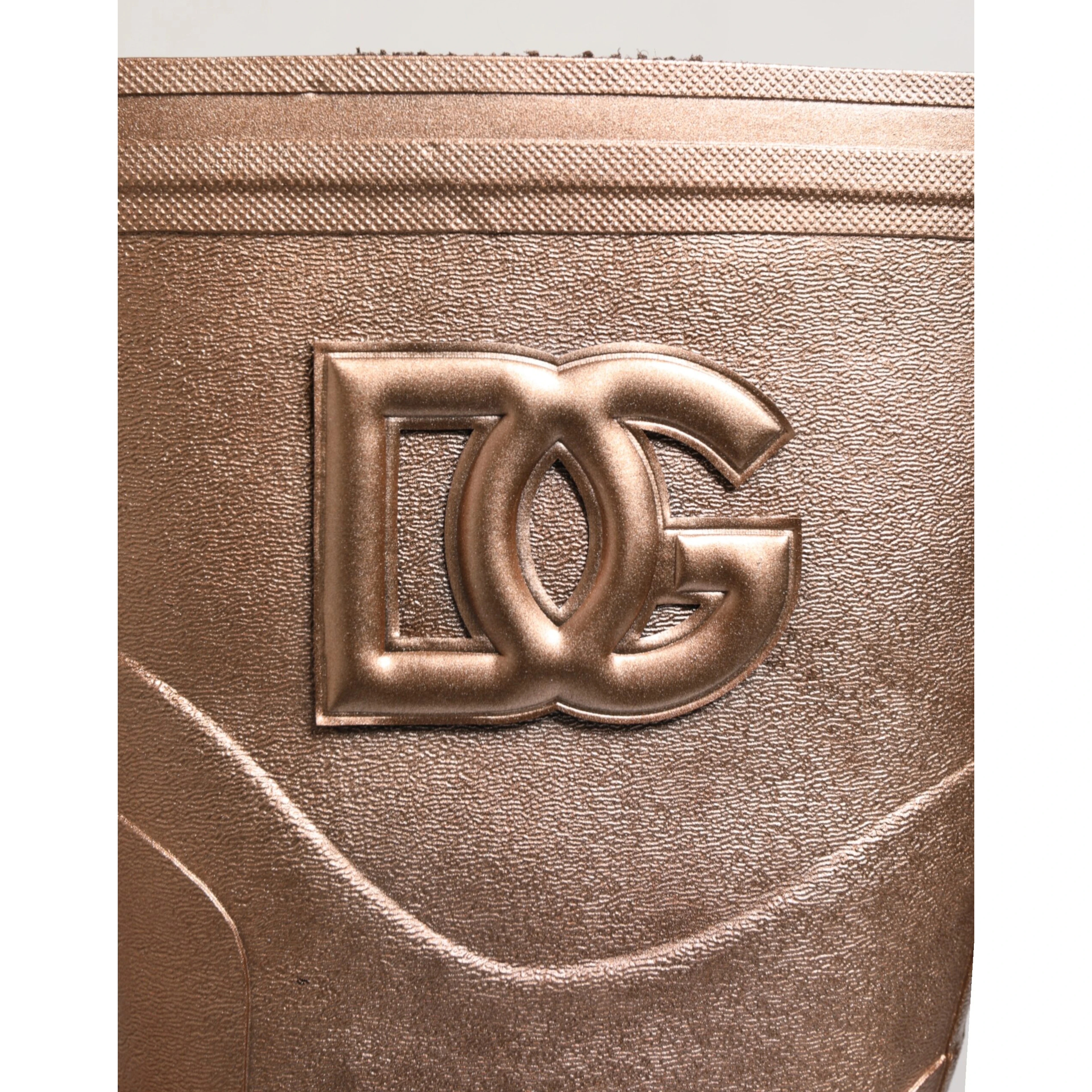 Metallic Gold Pull On Rain Boots Shoes