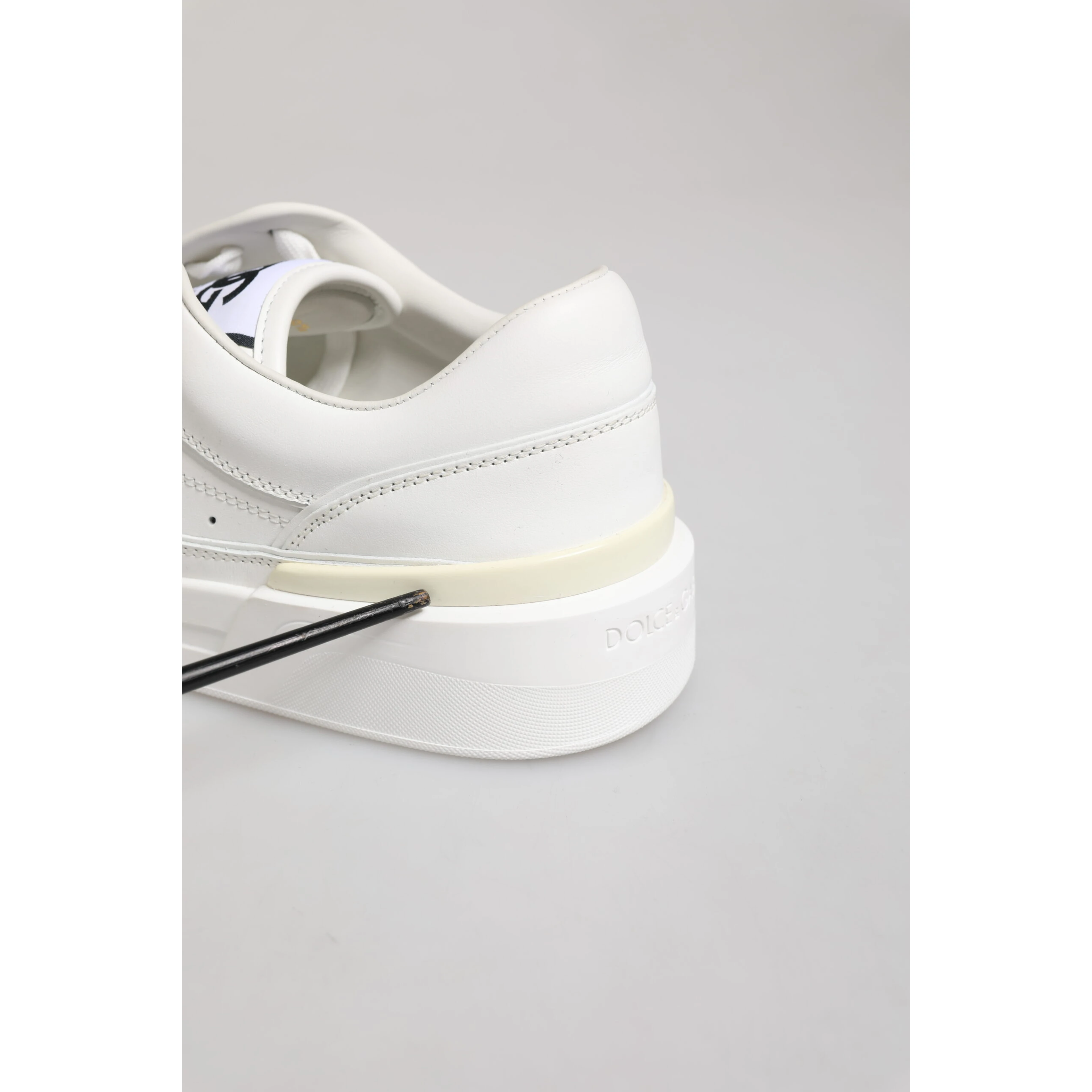 White Miami Leather Low Top Sneakers Shoes
