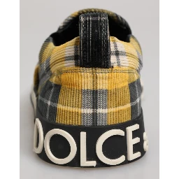 Multicolor Portofino Tartan Check Sneakers Shoes