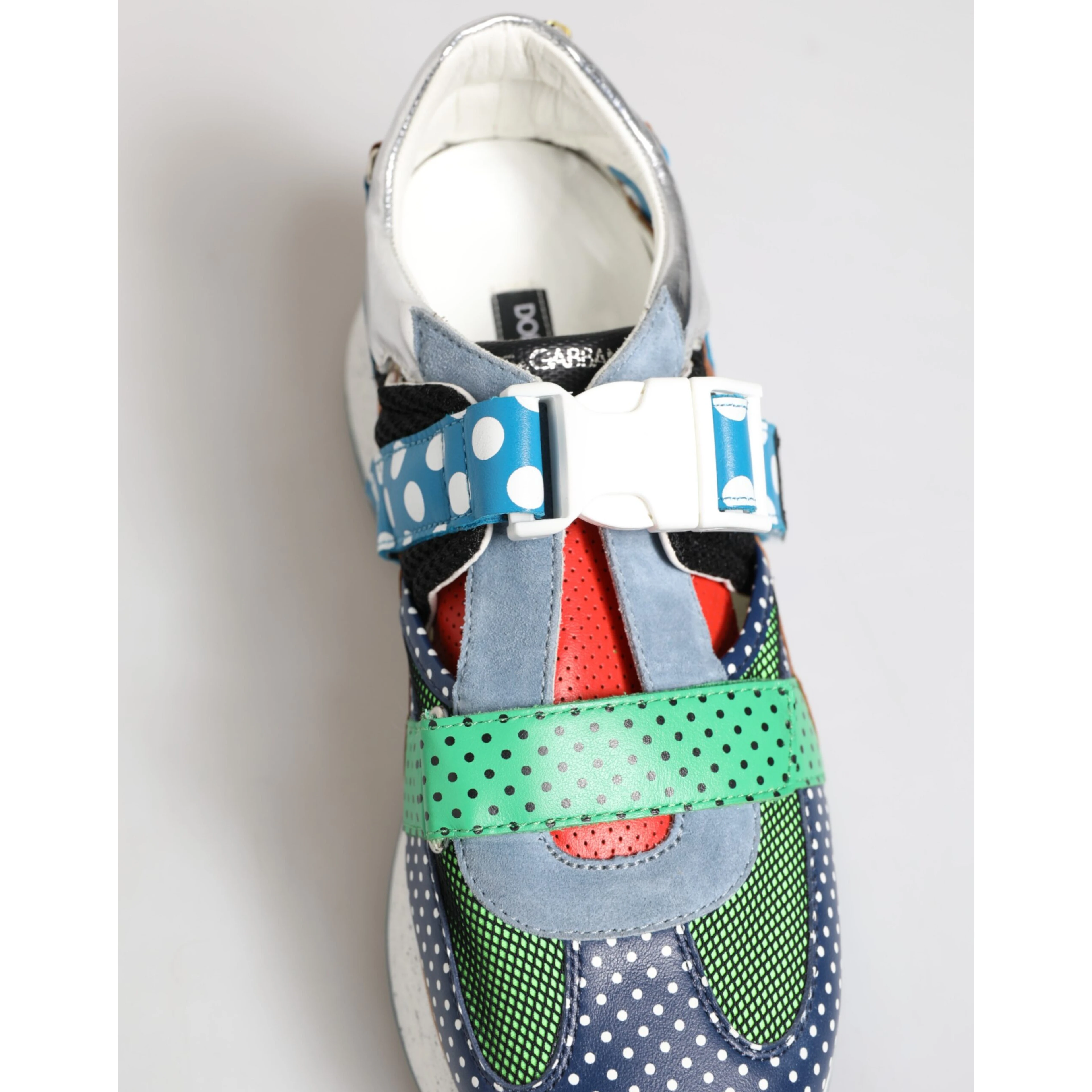 Multicolor Leather Low Top Sneakers Shoes