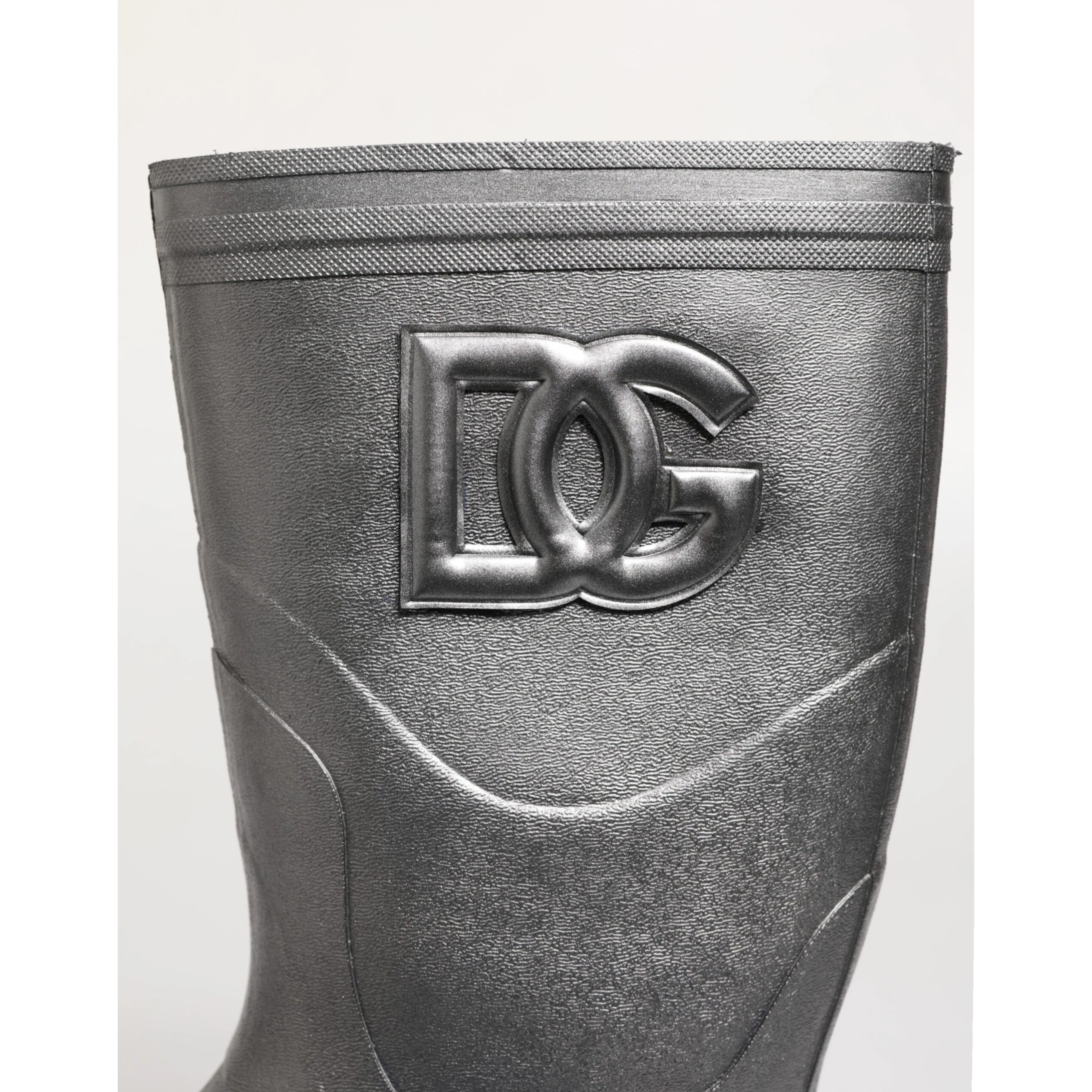 Metallic Silver Pull On Rain Boots Shoes