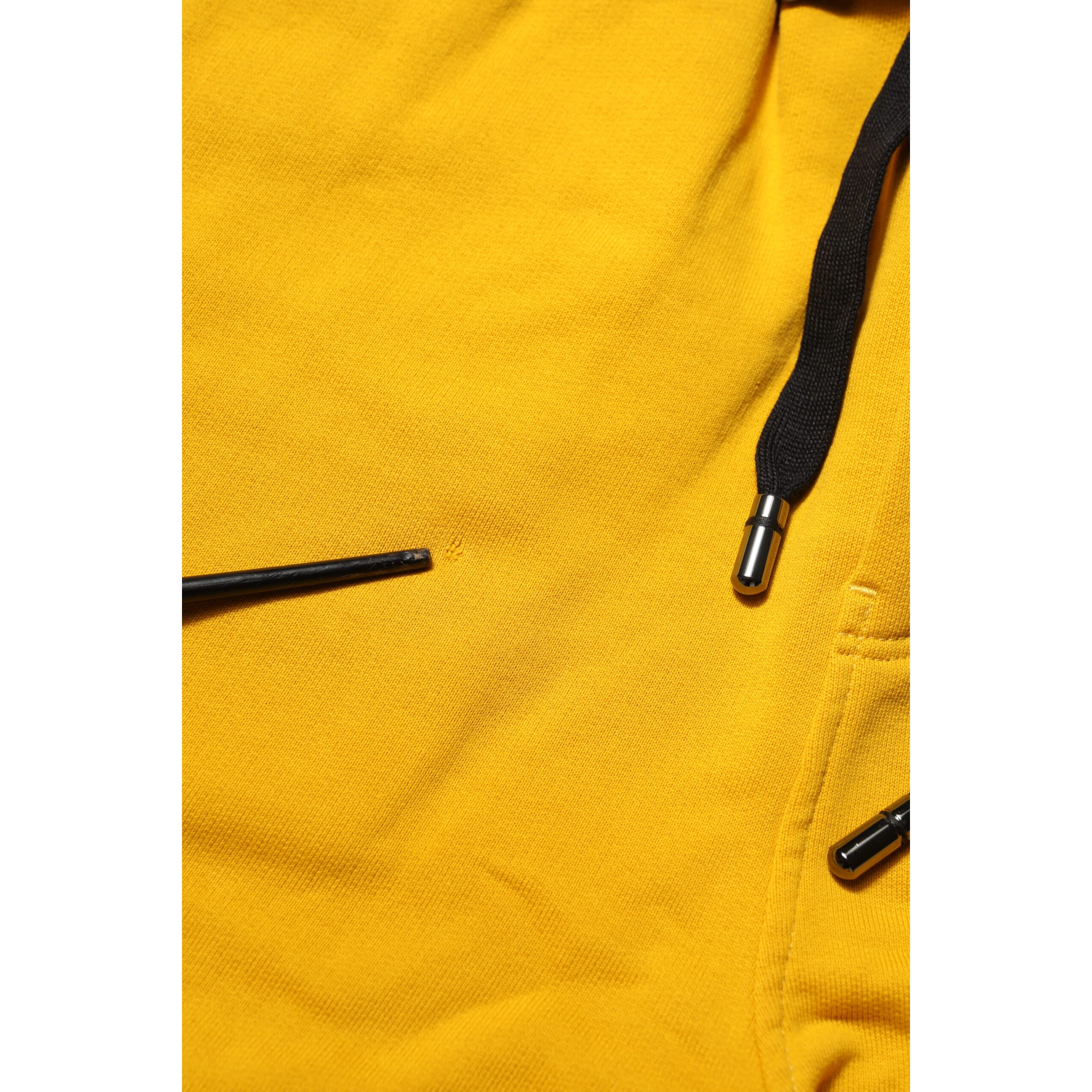 Yellow Cotton Logo Sweatpants Jogger Pants