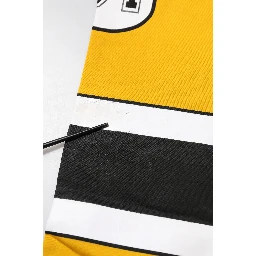 Yellow Cotton Casual Sweatpants Jogger Pants
