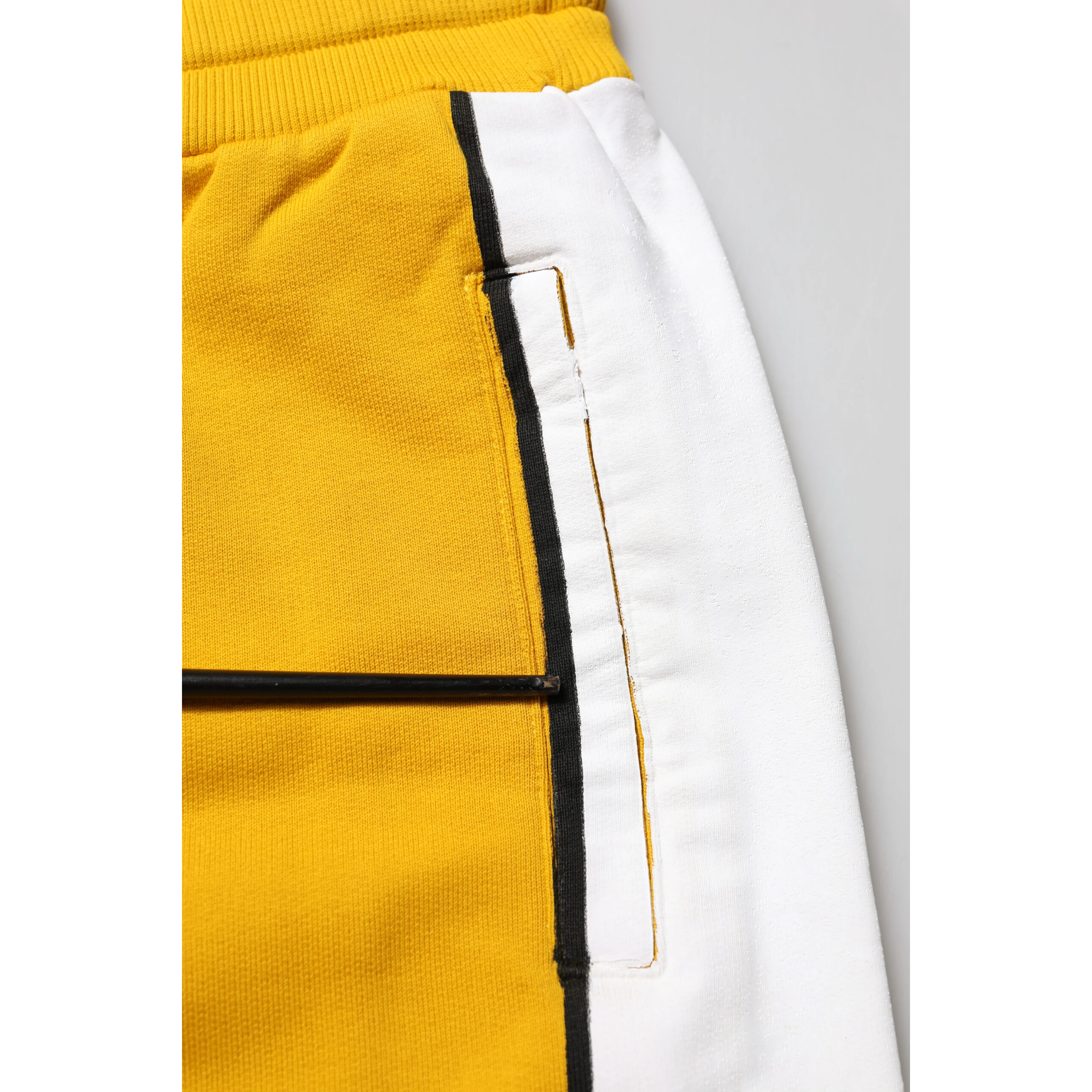 Yellow 100% Cotton Sweatpants Jogger Pants